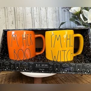 Rae Dunn “I’m Her Boo, I’m His Witch” Couples Mug Set